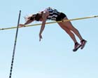 Zoe Brown (Shaftsbury Barnet) cleared 4 metres to win the pole vault at the UK Women's National League, Premier, Meadowbank, Edinburgh.
